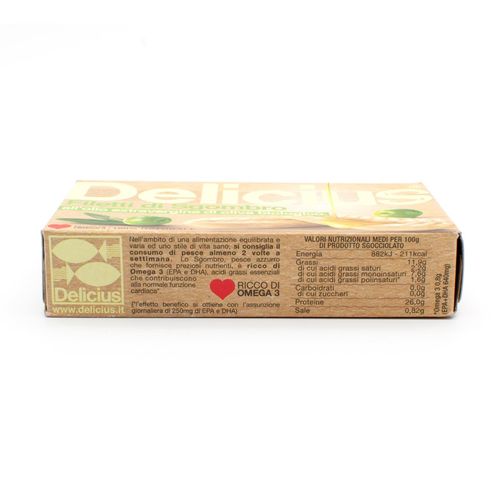 Mackerel Fillets in BIO Organic Extra Virgin Olive Oil – 90g (Drained Weight 65 g) – additional view 2
