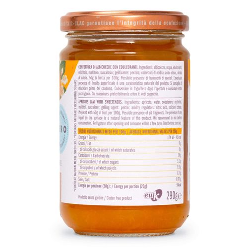 Agrimontana Apricot Jam ZERO 290g – additional view