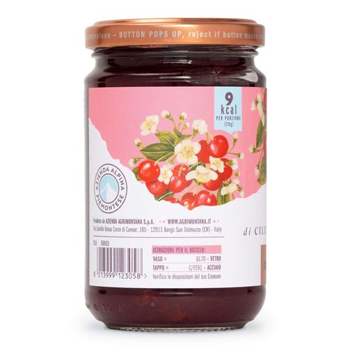 Agrimontana Sweet and Sour Cherry Jam ZERO 290g – additional view 2