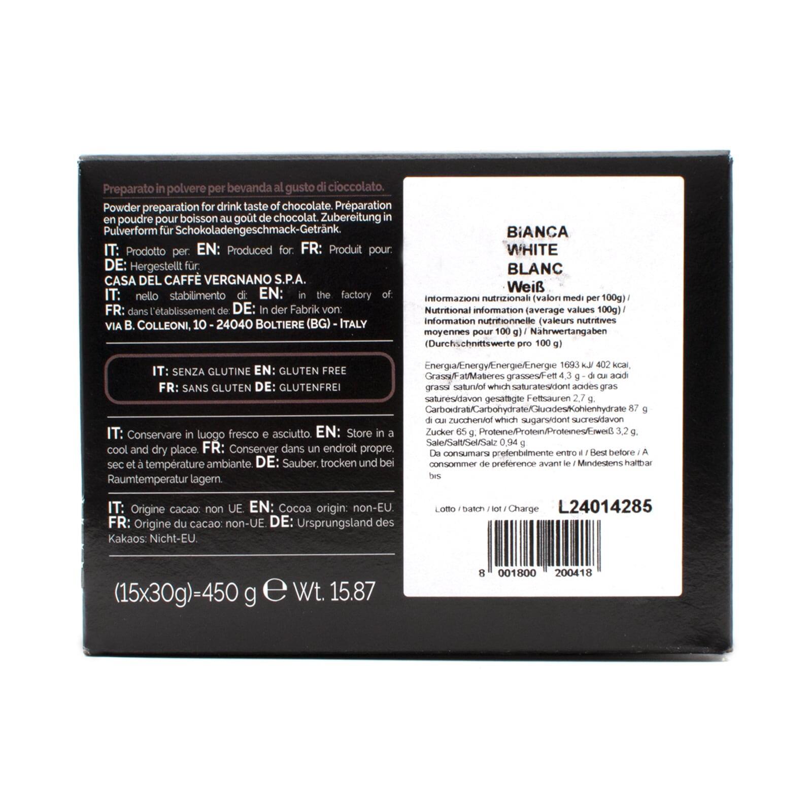 Caffè Vergnano 1882 Hot Chocolate Instant - White - 15 x 30g – additional view 5