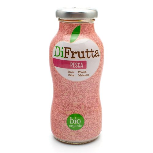 DiFrutta Bio Organic Peach juice in glass - 200ml