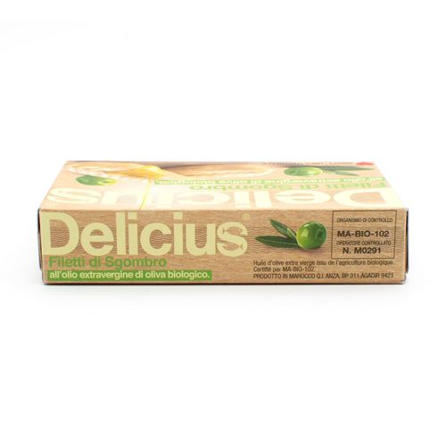 Mackerel Fillets in BIO Organic Extra Virgin Olive Oil – 90g (Drained Weight 65 g) – additional view 3