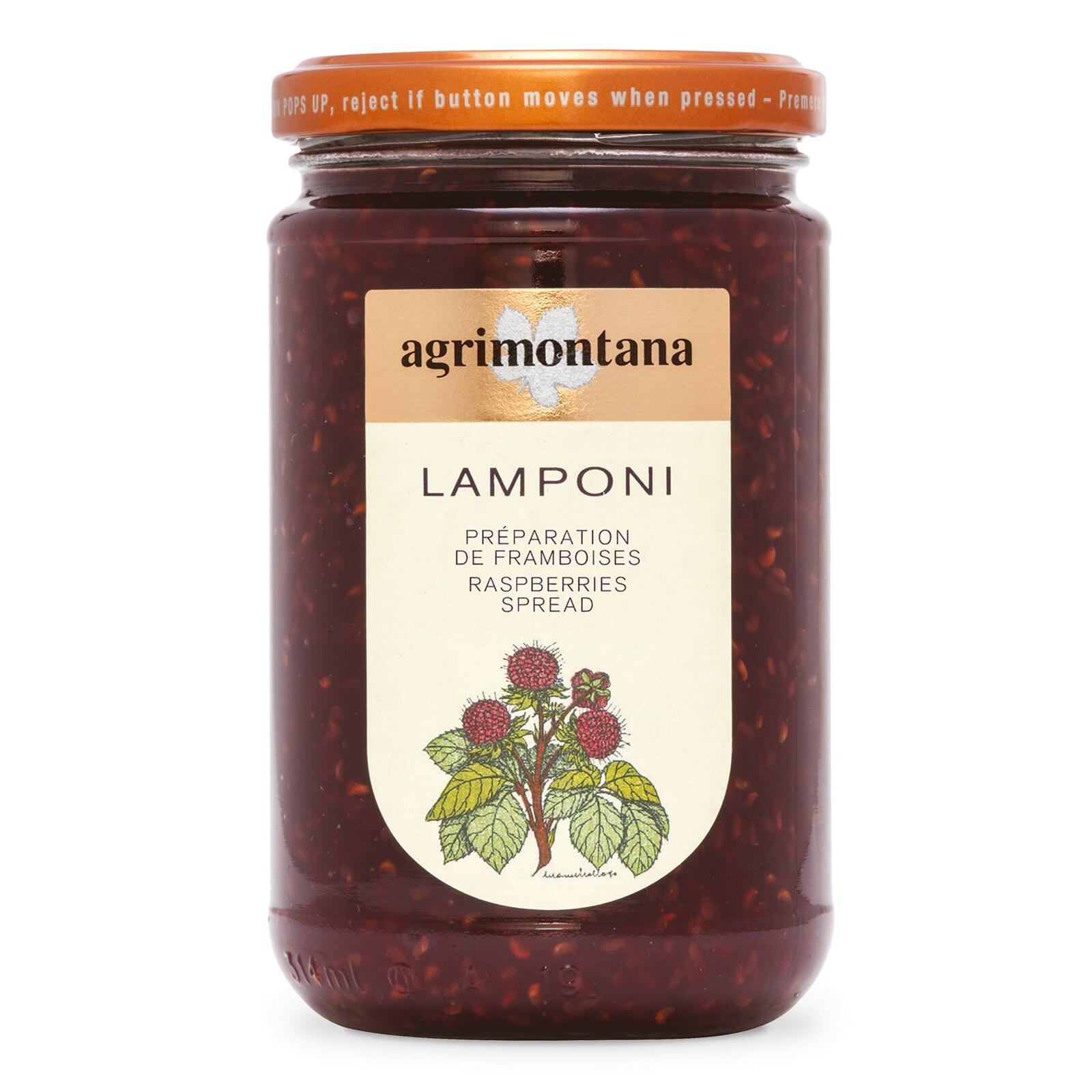 Agrimontana Raspberry Extra Jam Spread 330g
