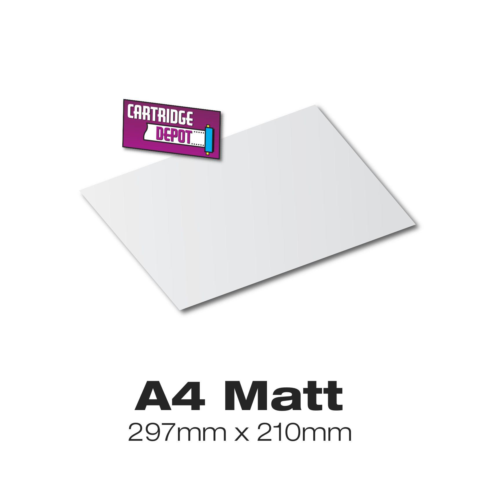 A4 190gsm Matt Photo Paper (100 Sheets)