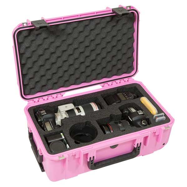 SKB 3i-20117SLRP Waterproof Case for 2 DSLR Cameras with Lenses - Pink SKB 3i-20117SLRP Waterproof Case for 2 DSLR Cameras with Lenses - Pink