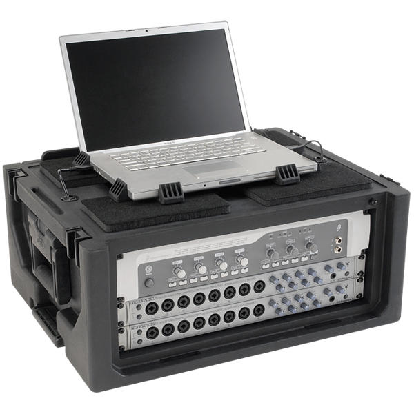SKB 1SKB19-RSF4U Studio Flyer - 4U Rack and Laptop Combo Case SKB 1SKB19-RSF4U Studio Flyer - 4U Rack and Laptop Combo Case