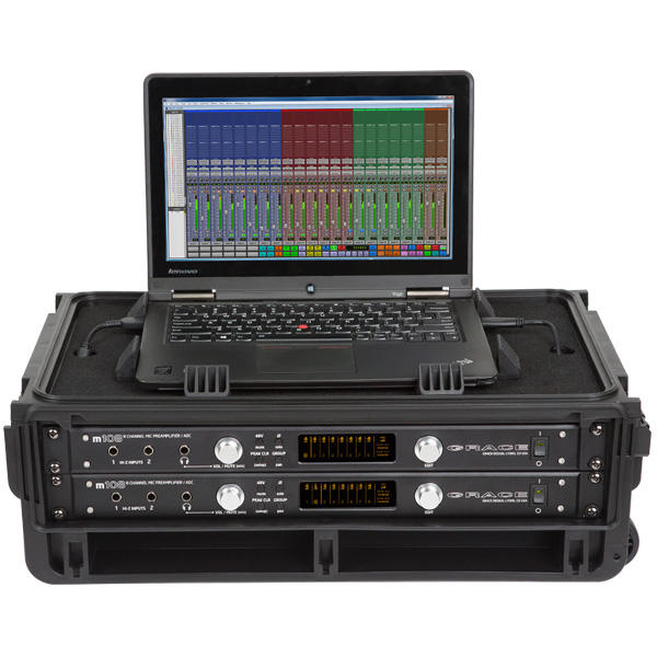SKB 1SKB-iSF2U Studio Flyer - Rack and Laptop Combo Case - 2U SKB 1SKB-iSF2U Studio Flyer - Rack and Laptop Combo Case - 2U