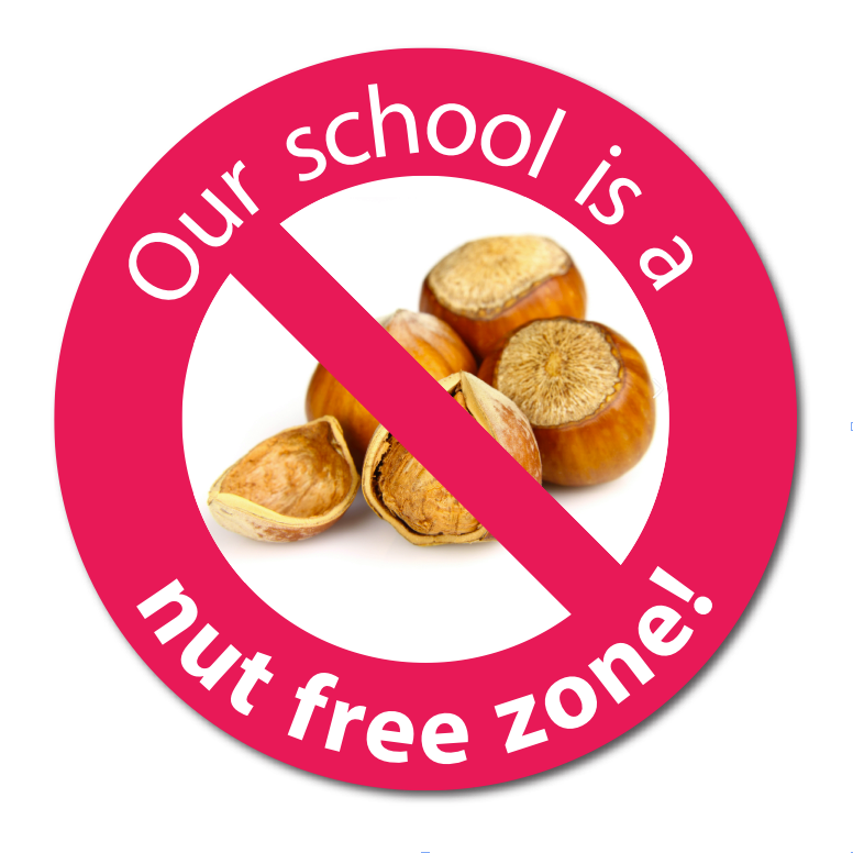 Site Sign Nut Free Zone Circular Site Sign Nut Free Zone Circular