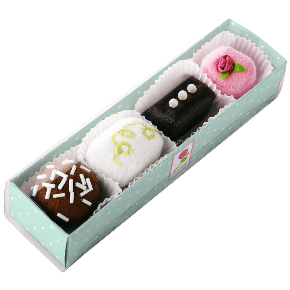 Fabric petit fours play food cakes by Haba