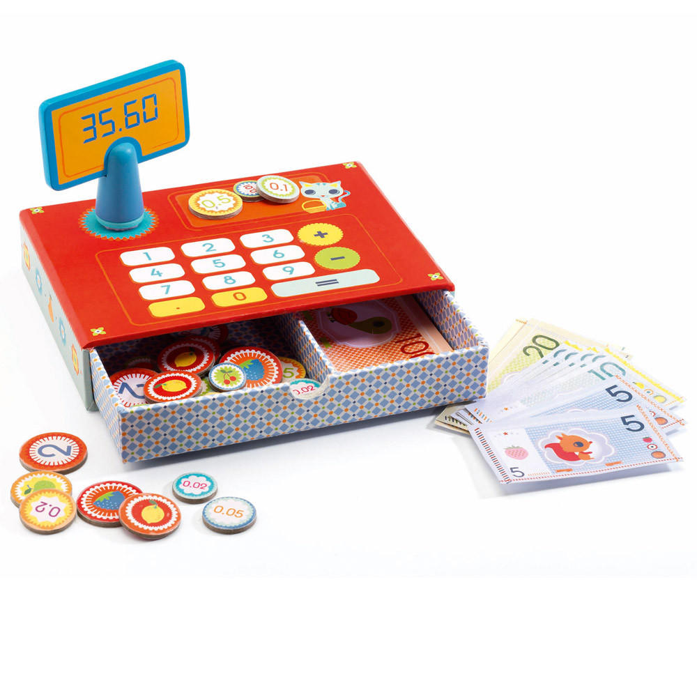 Cash cat play shop till by Djeco