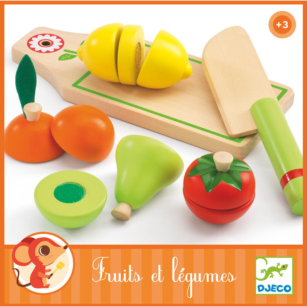 Fruit and vegetables to cut by Djeco