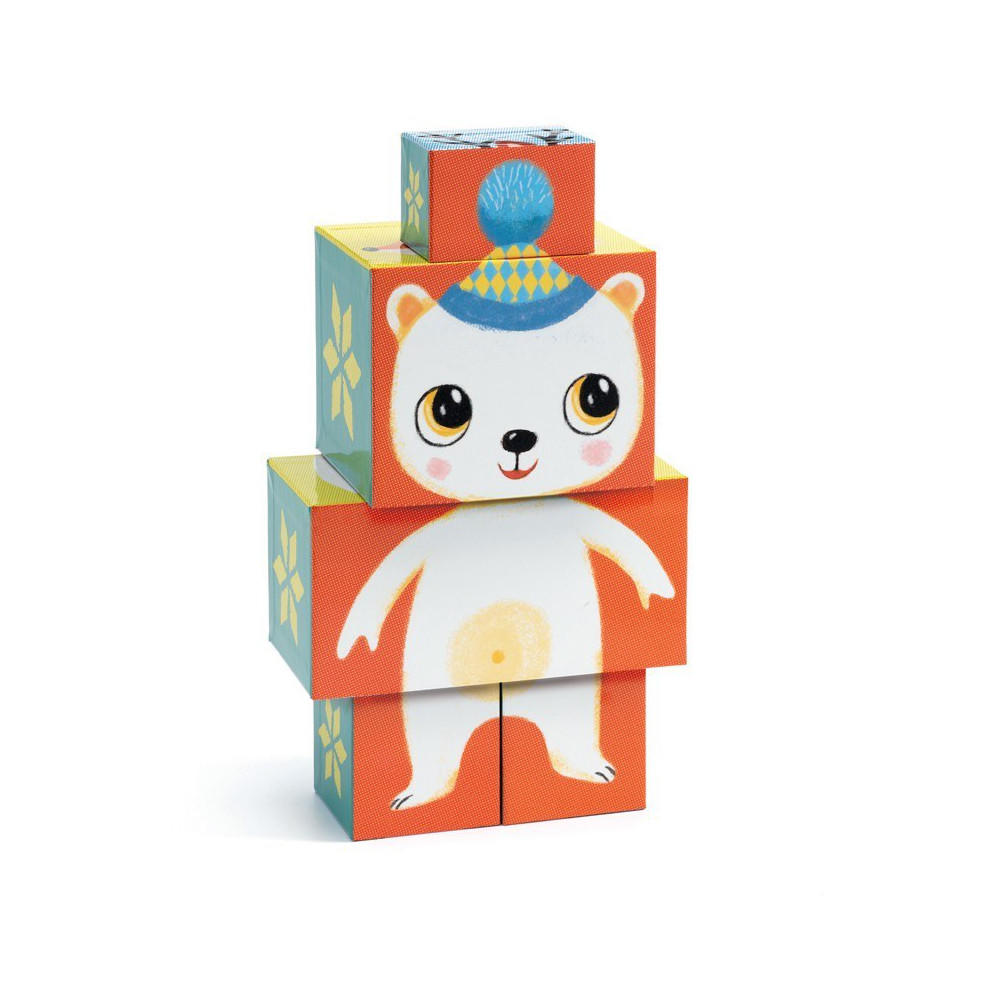 Djeco woodland animal cubes