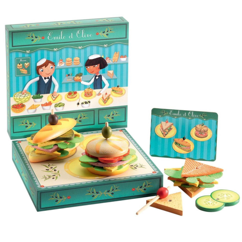 Emile & Olive sandwich shop playset by Djeco