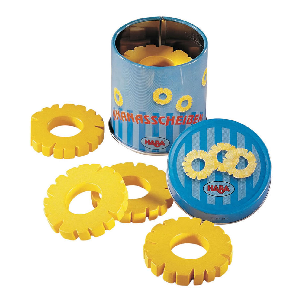 Haba tin of pineapple rings