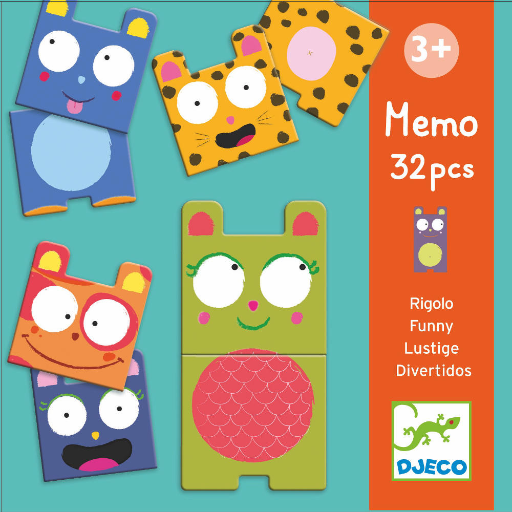 Funny animals memo game by Djeco