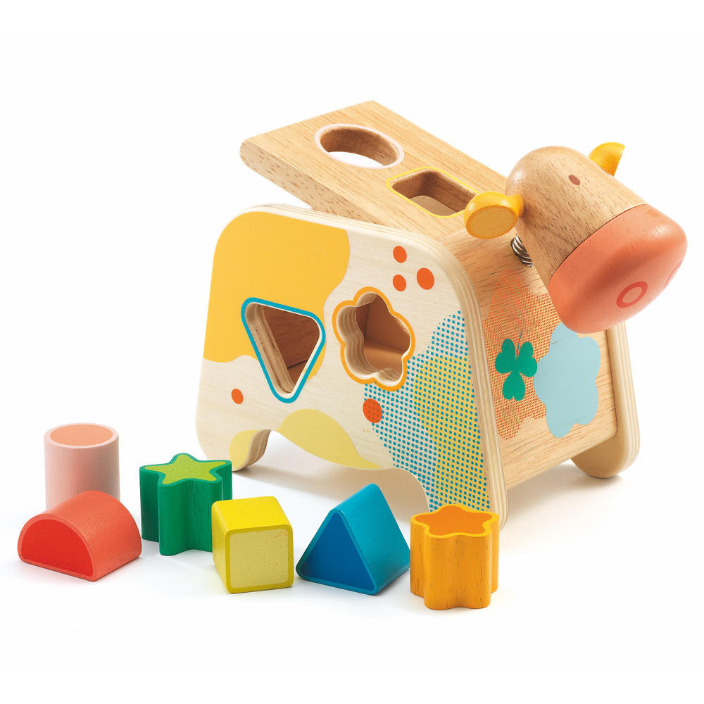 Cachatou Maggy cow shape sorter by Djeco