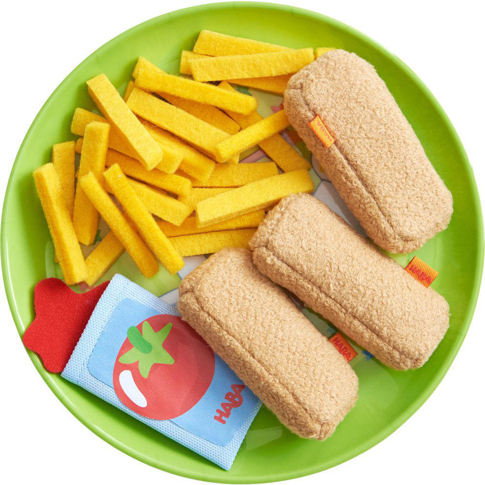 Haba fish fingers and french fries