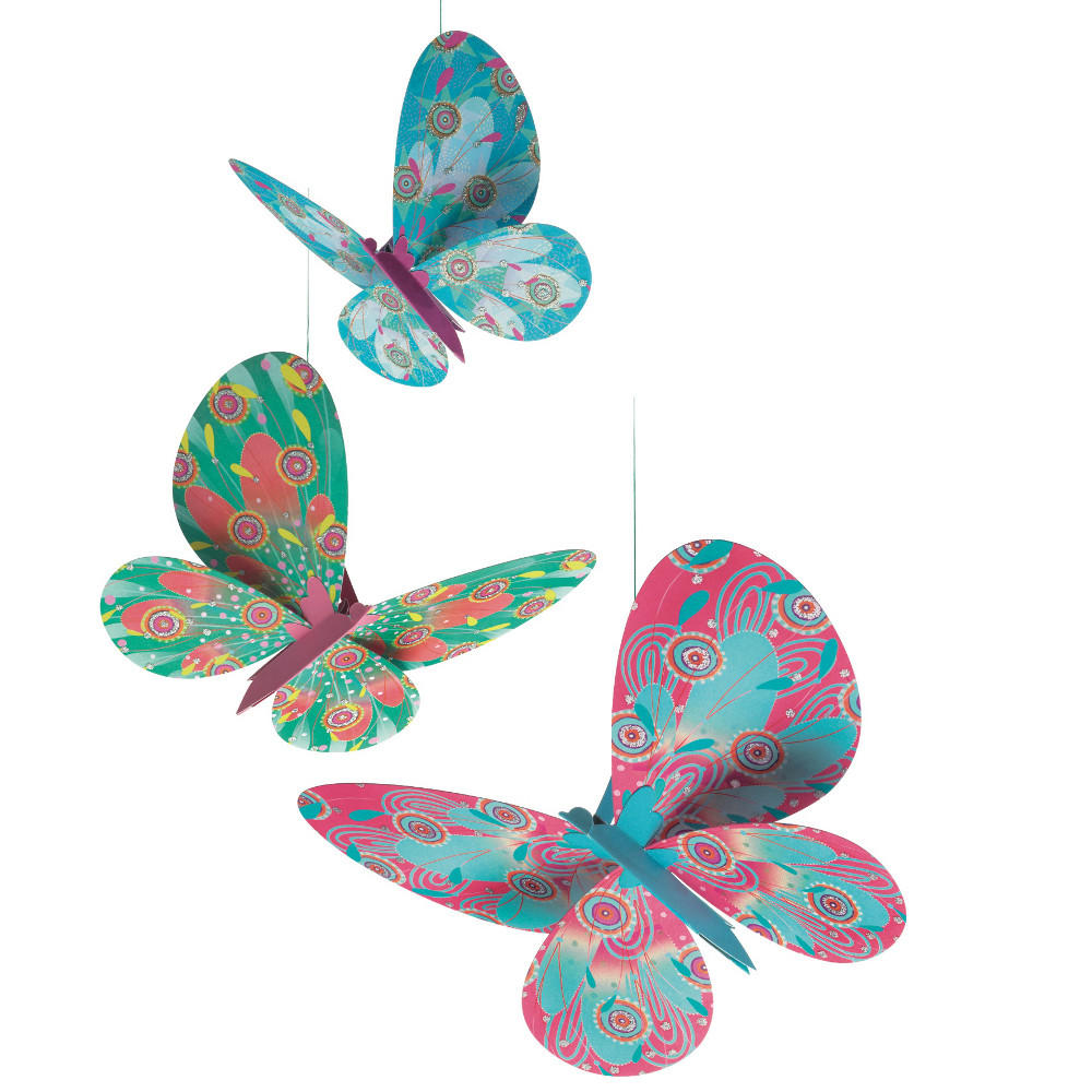 Djeco glitter butterflies to hang