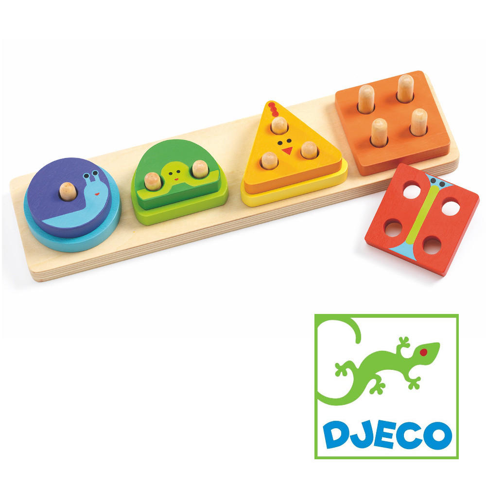 Djeco 1234 basic wooden puzzle