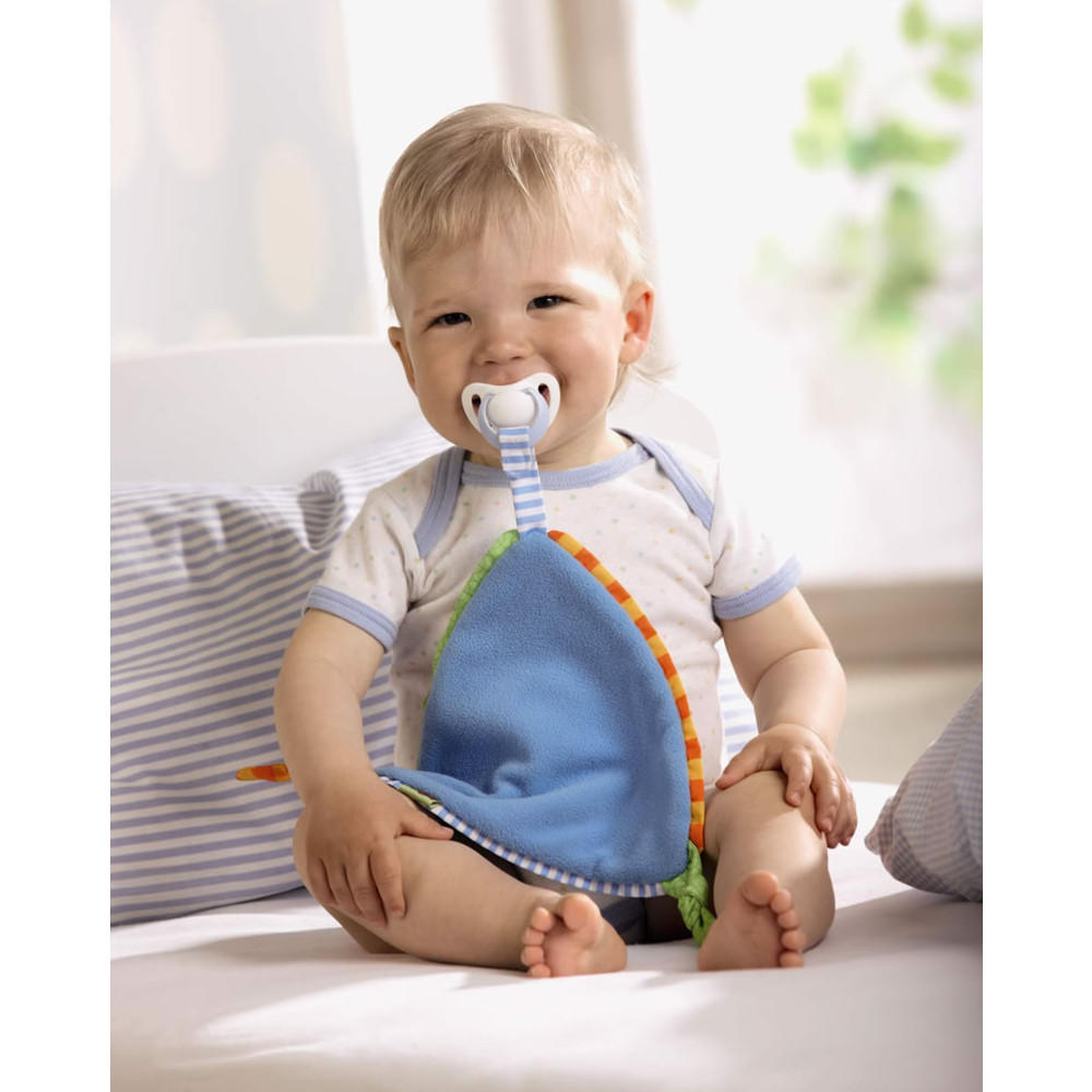Blue cuddly comforter by Haba