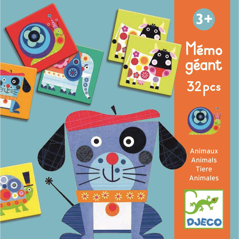 Giant animal memo game by Djeco