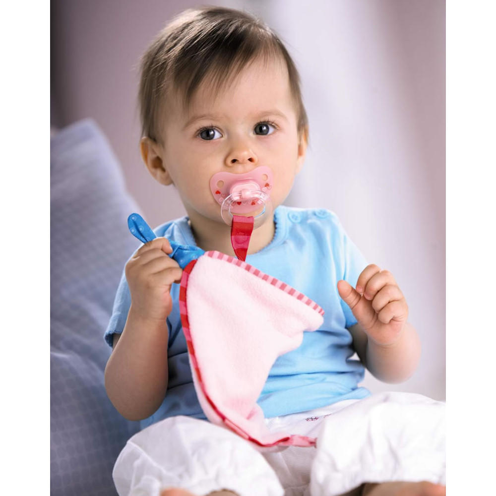 Pink cuddly comforter by Haba