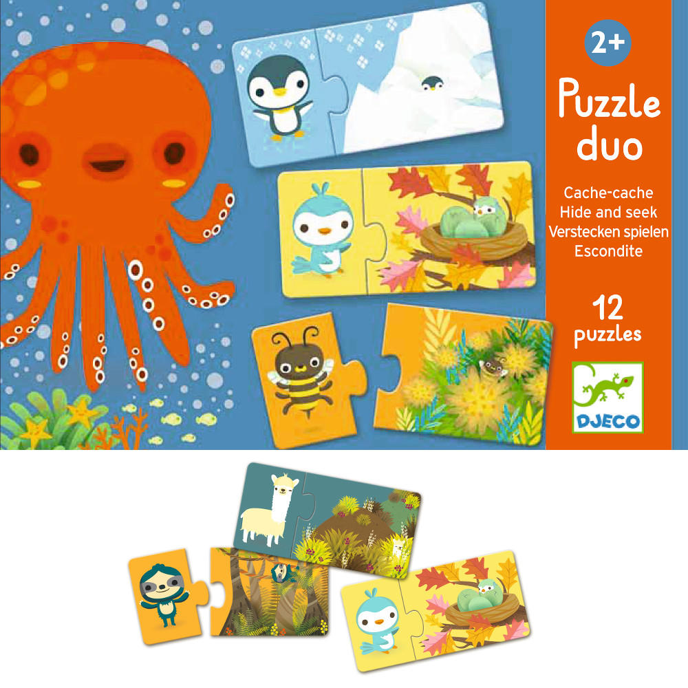 Djeco puzzle duo hide and seek