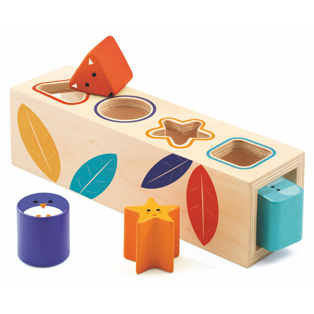 Djeco boitabasic wooden shape sorter