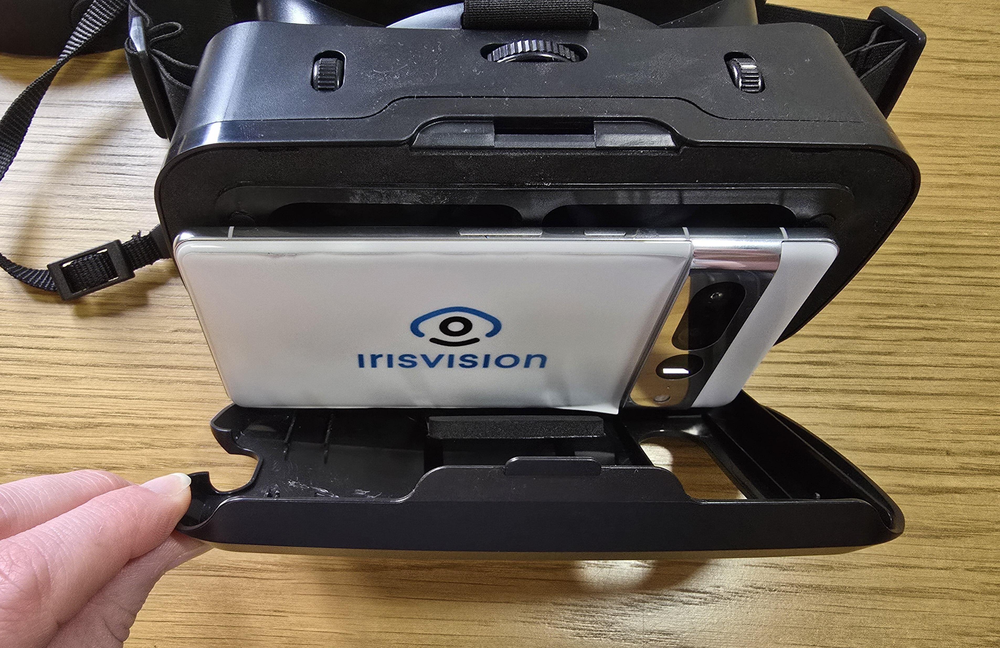 Ex Demo IrisVision Live 2.0 phone cover open