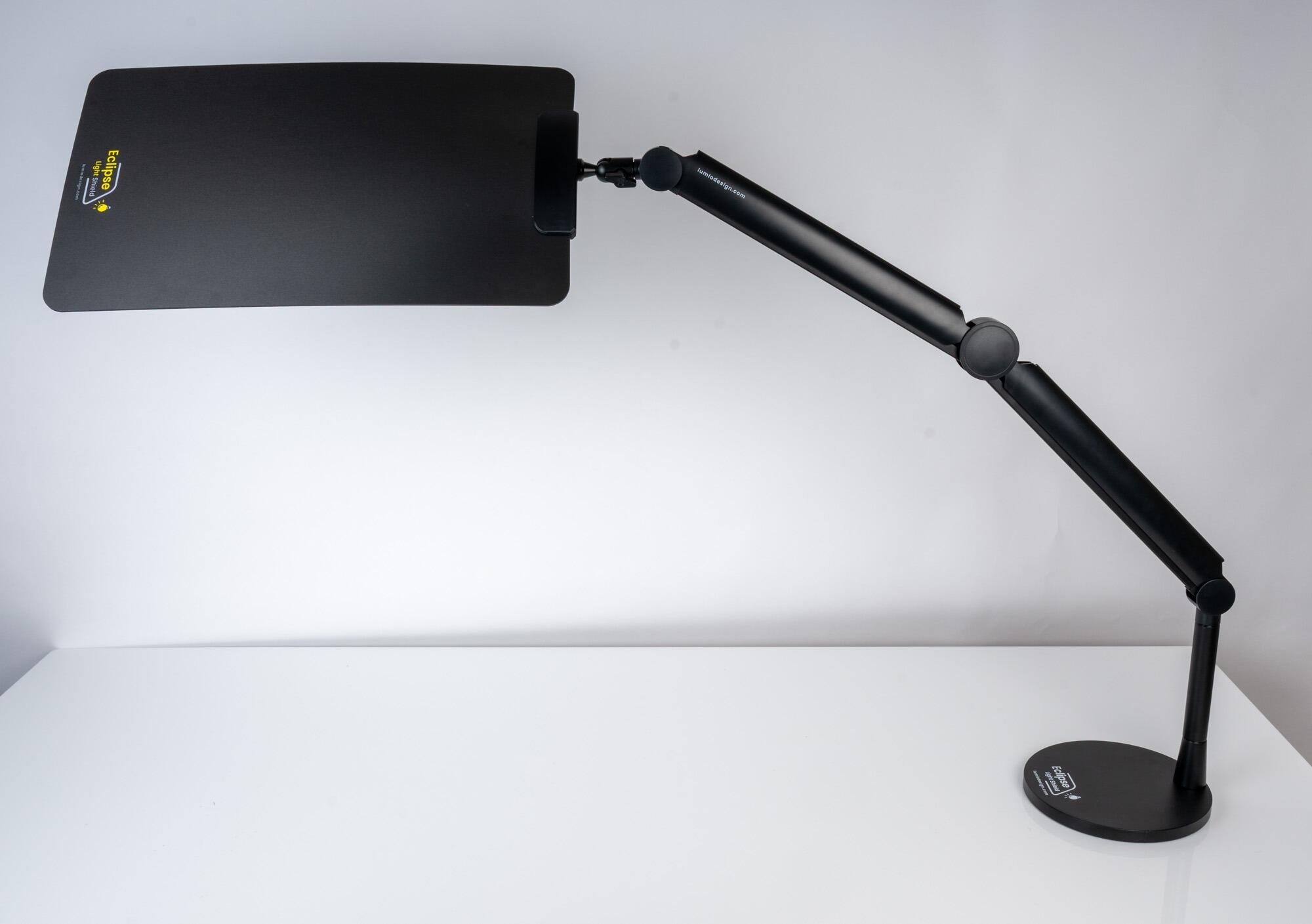Eclipse Light Shield fully extended on its weighted base