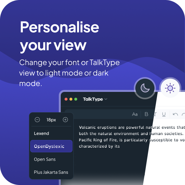 Personalise visual preferences