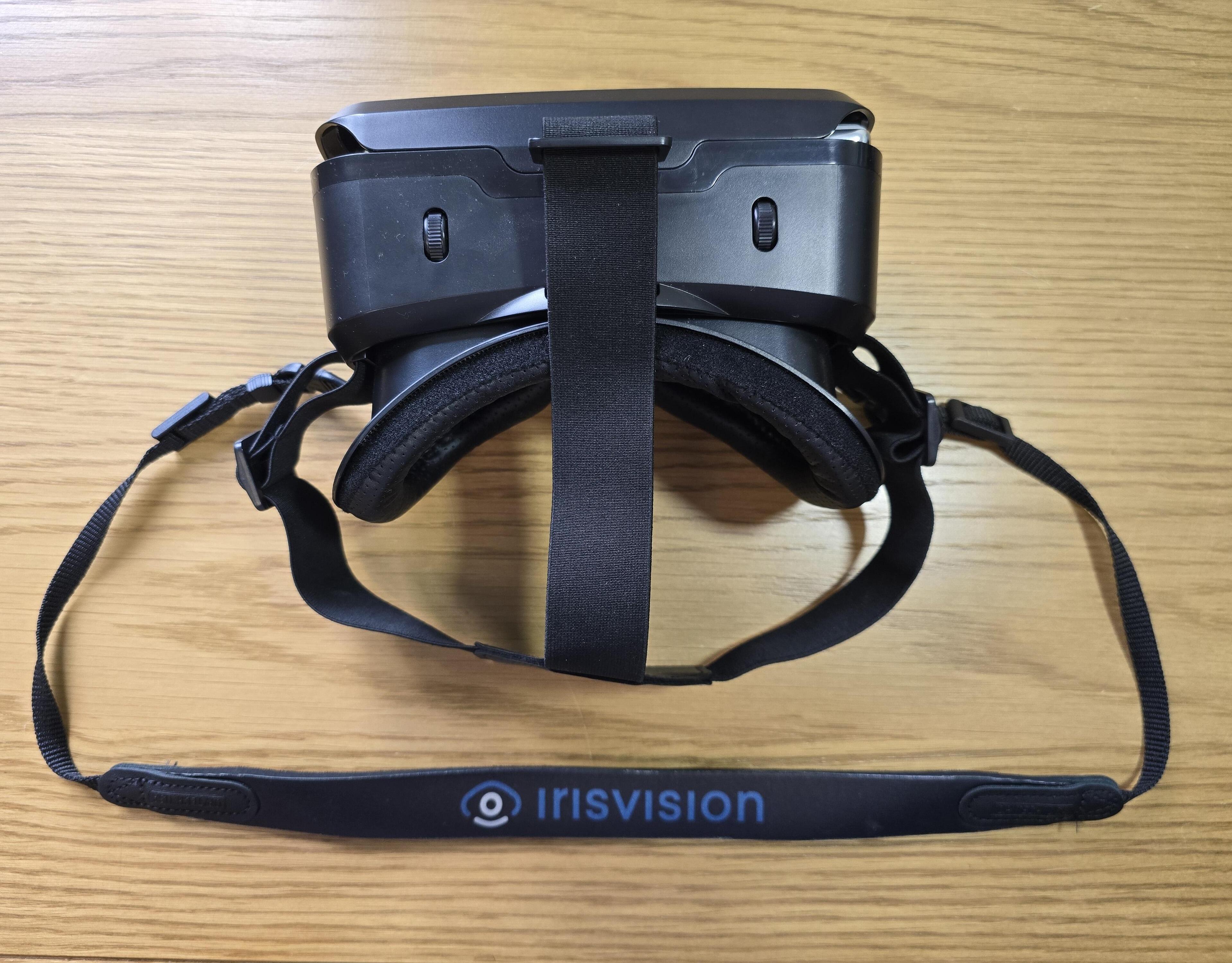 Ex Demo IrisVision Live 2.0 from above showing head straps