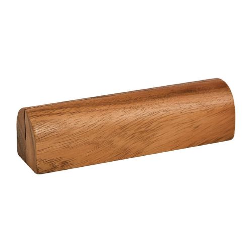 Rounded Acacia Wood Menu Holder - CF849 - 1