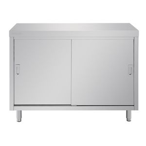 Vogue Stainless Steel Floor Standing Cupboard 1200mm - CE151 - 3
