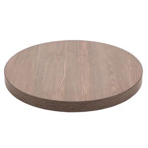Bolero Round Table Top Vintage Wood 600mm - GR326 - 3