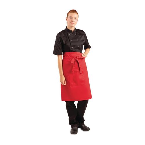 Whites Regular Bistro Apron Red