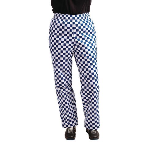 Whites Easyfit Trousers Teflon Big Blue Check XS
