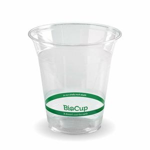 BioPak 360ml Clear PLA BioCups (Case of 1000) - R-360Y-UK - 1