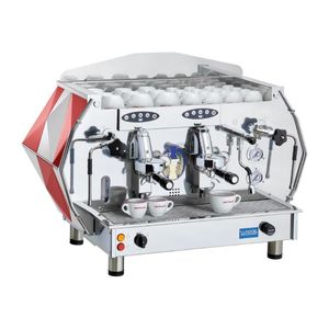 La Pavoni Two Group Automatic Professional Coffee Machine 3-Phase Red DIA2SV1667EU - FU559 - 3