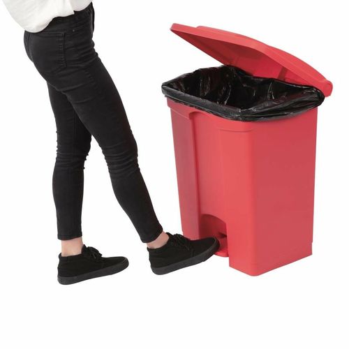 Jantex Kitchen Pedal Bin Red 65Ltr - DC710 - 5
