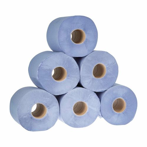 Jantex Centrefeed Blue Rolls 2-Ply 120m (Pack of 6) - DL921 - 5