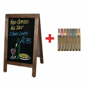 Olympia Large Pavement Board and FREE Set of Securit Pens - SA229 - 1