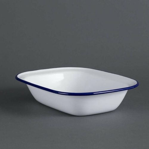 Olympia Enamel Dishes Rectangular 280 x 190mm (Pack of 6) - GM510 - 1