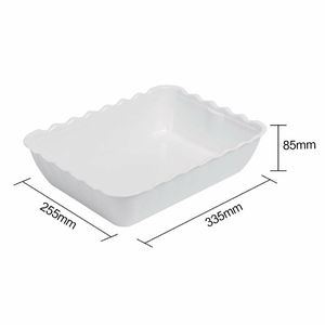 Olympia Kristallon Salad Crock 4.25Ltr White - CB750 - 3