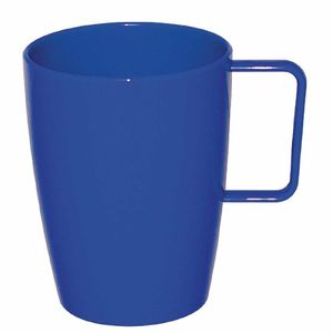Olympia Kristallon Polycarbonate Handled Beakers Blue 284ml (Pack of 12) - CE288 - 1