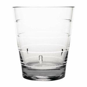 Olympia Kristallon Polycarbonate Ringed Tumbler Clear 285ml (Pack of 6) - DC920 - 1