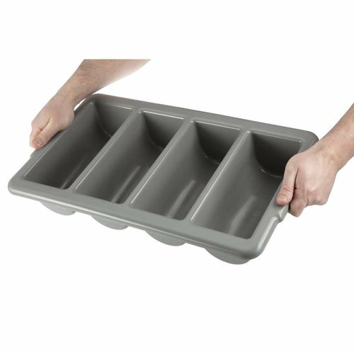 Olympia Kristallon Stackable Plastic Cutlery Tray Large - J850 - 3