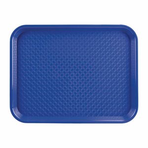 Olympia Kristallon Polypropylene Fast Food Tray Blue Medium 415mm - P506 - 1