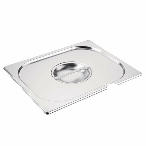 Vogue Stainless Steel 1/2 Gastronorm Notched Lid - CB171 - 1