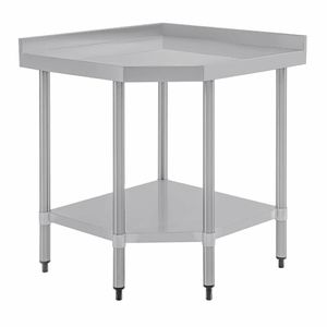 Vogue Stainless Steel Corner Table 600mm - CB907 - 1